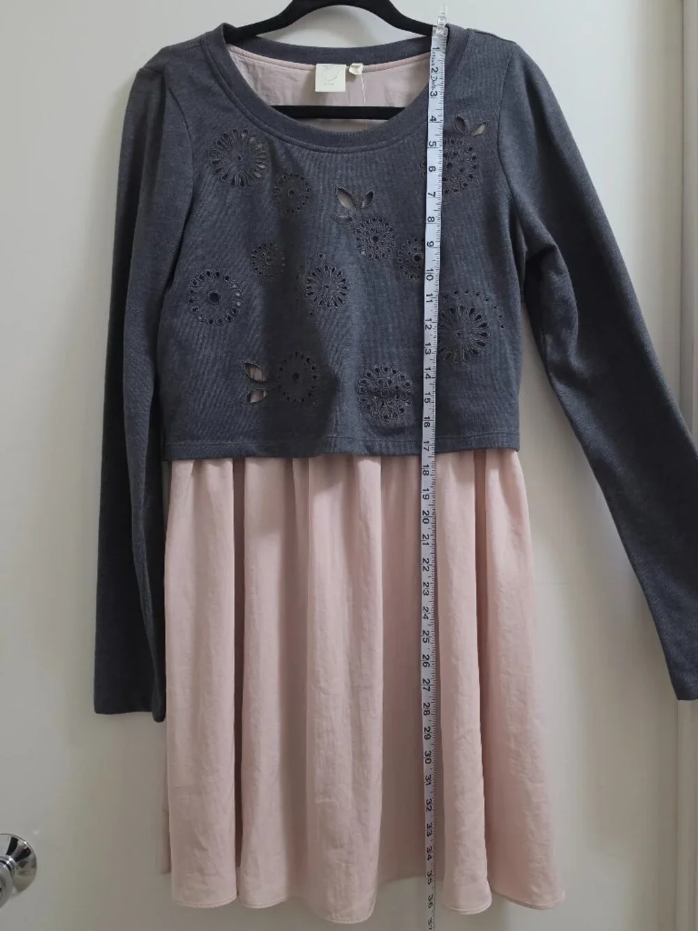 ANTHROPOLOGIE E by ELOISE Eyelet Sweater Twofer Dress - Picture 4 of 10